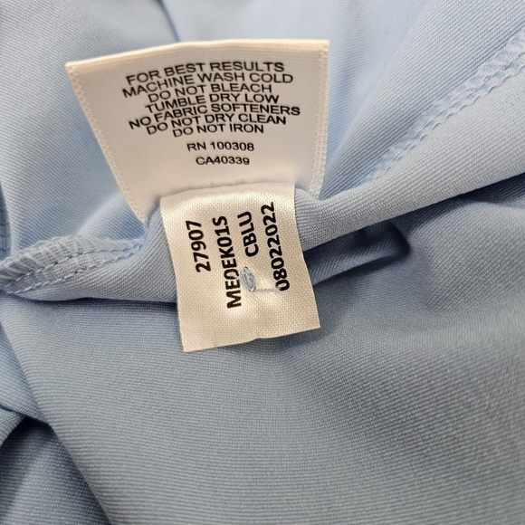 Peter Millar Summer Comfort USGA Short Sleeve Solid Sky Blue Polo Knit Shirt XL - Picture 8 of 9